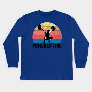 Powerlifting Kids Long Sleeve T-Shirt